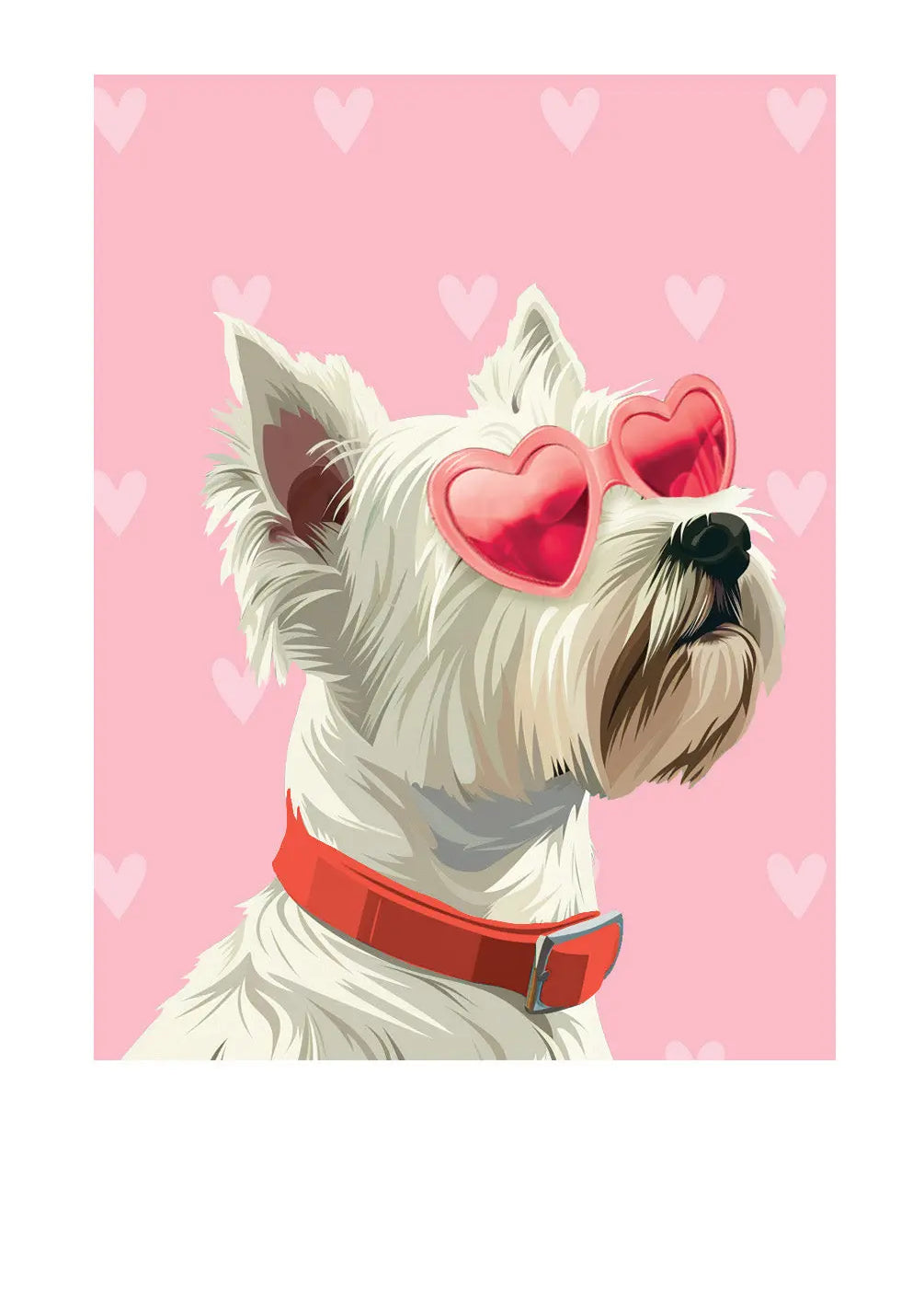 Valentine's Day Westie Card - FreshCut Paper