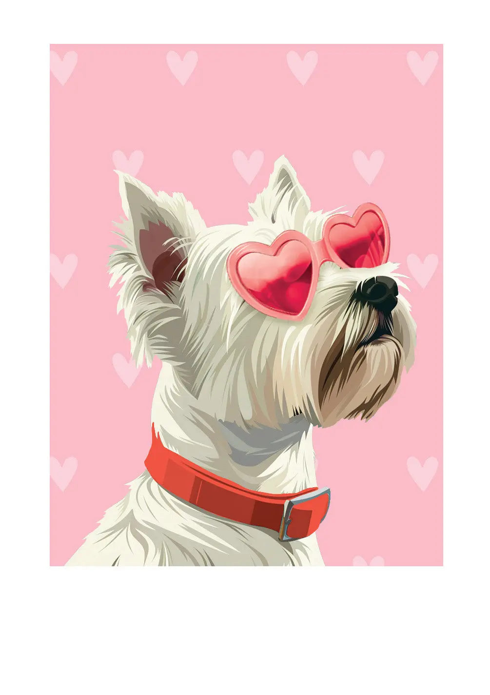 Valentine's Day Westie Card - FreshCut Paper