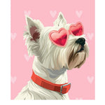 Valentine's Day Westie Card - FreshCut Paper