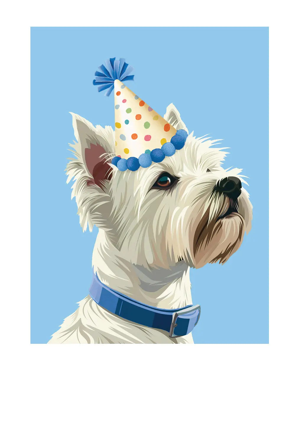 Birthday Westie Card Freshcut Paper
