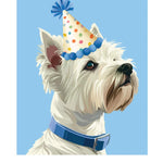 Birthday Westie Card Freshcut Paper