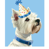 Birthday Westie Card Freshcut Paper