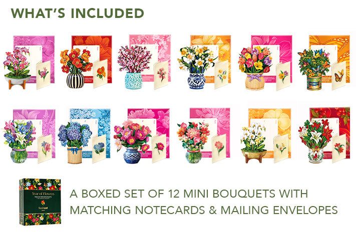 Year of Flowers Boxed Set of 12