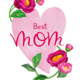 Best Mom Peony Card - FreshCut Paper