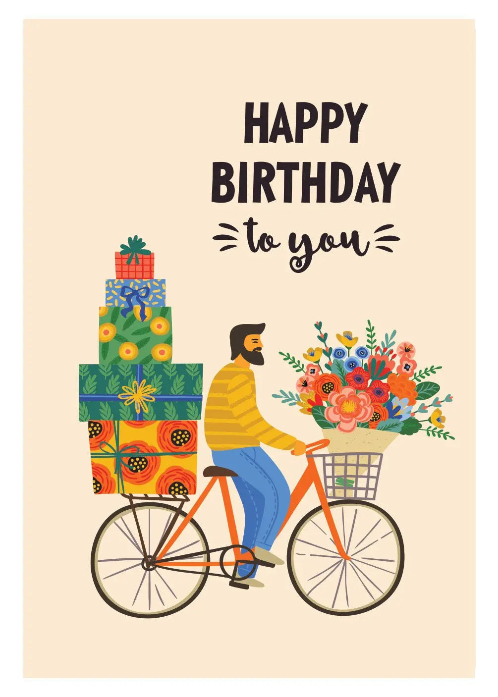 Birthday Bike Ride Card - FreshCut Paper
