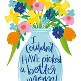 Floral Mom Vase Card - FreshCut Paper