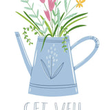 Get Well Watering Can Card - FreshCut Paper