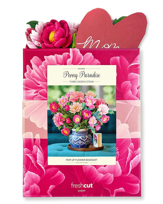 Grande Peony Paradise Mom Heart - FreshCut Paper