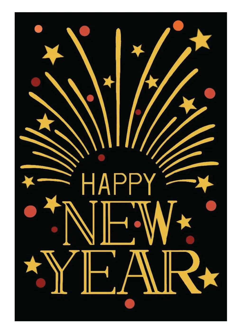 Happy New Years Card - FreshCut Paper