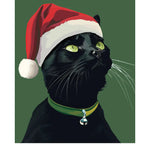 Holiday Black Cat Card - FreshCut Paper