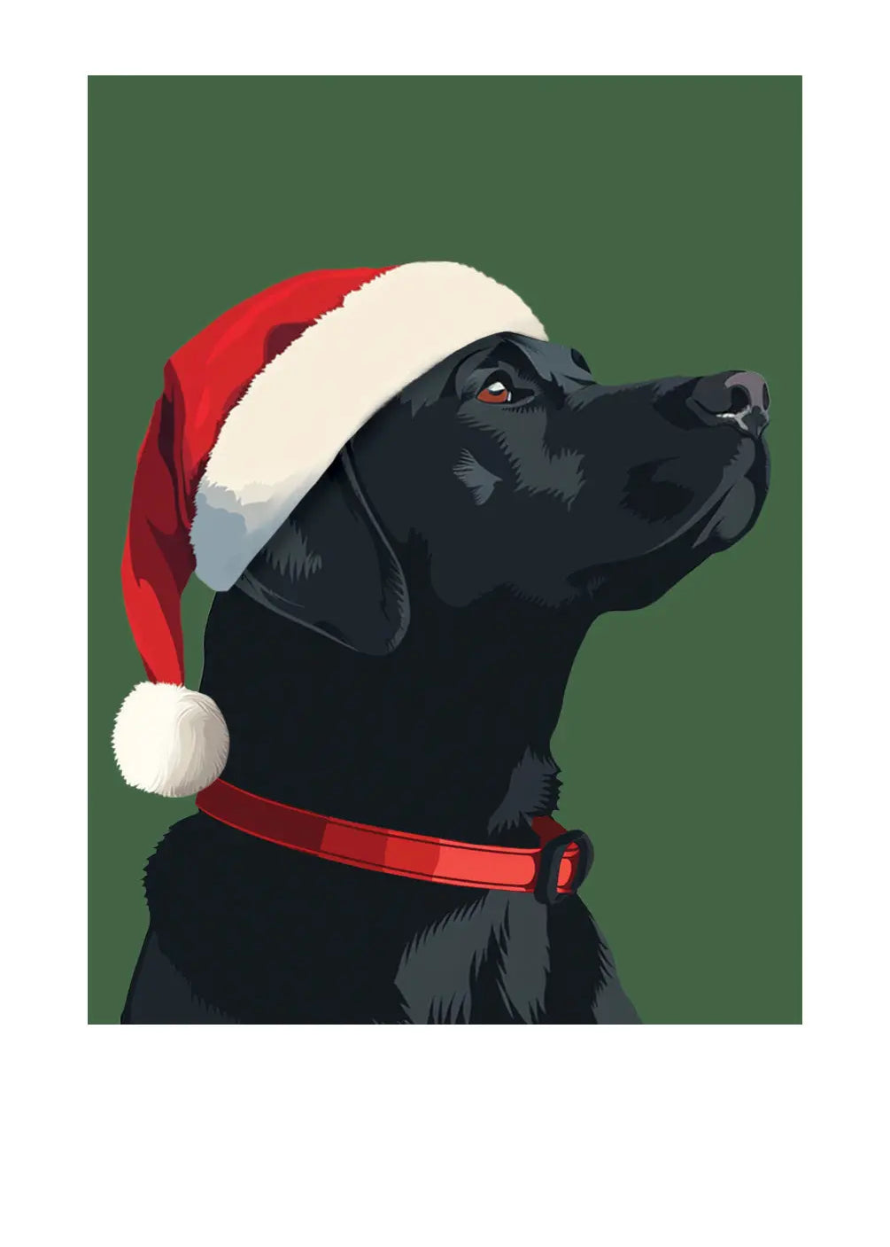 Holiday Black Lab Card - FreshCut Paper