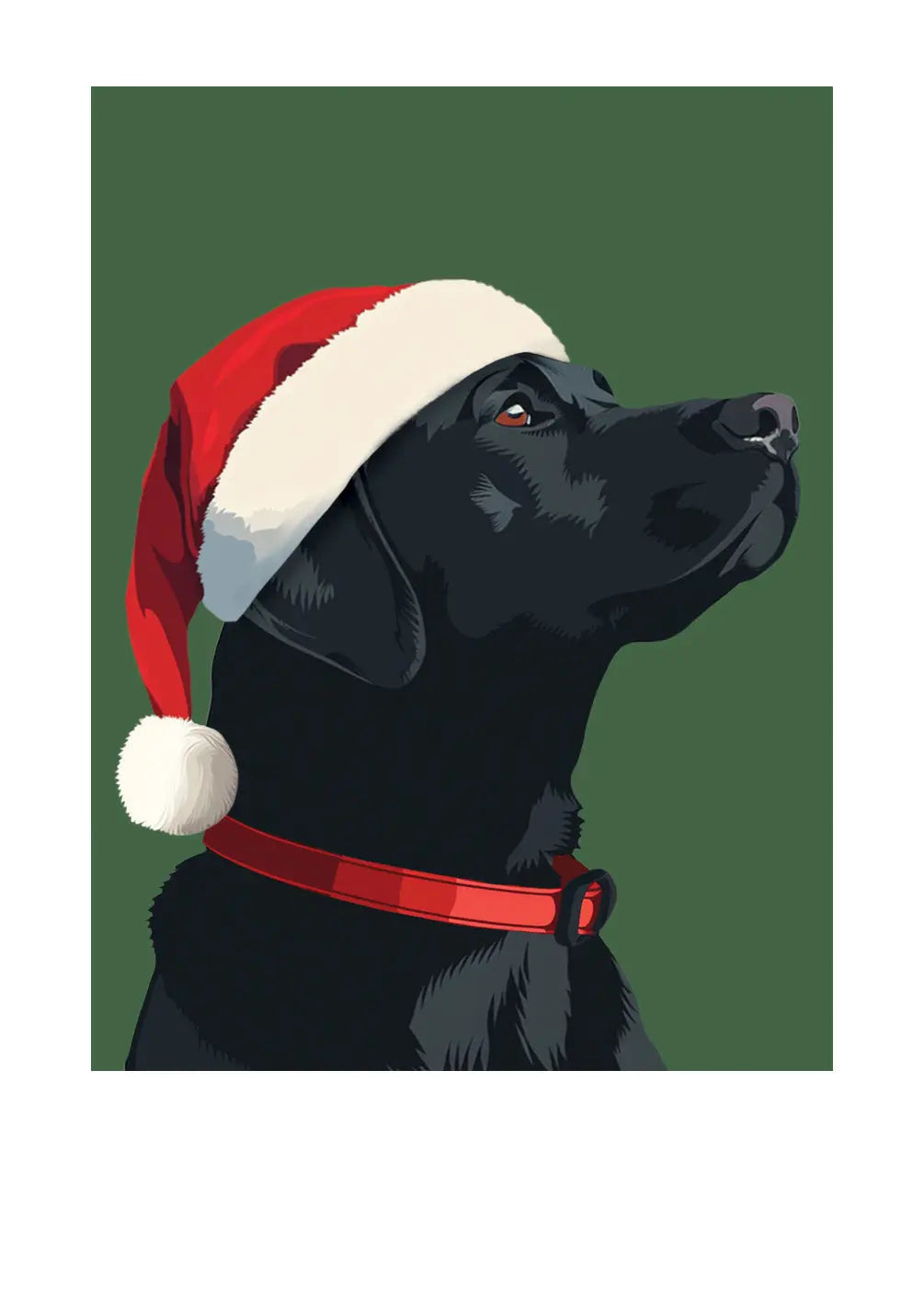Holiday Black Lab Card - FreshCut Paper