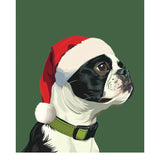 Holiday Boston Terrier Card - FreshCut Paper