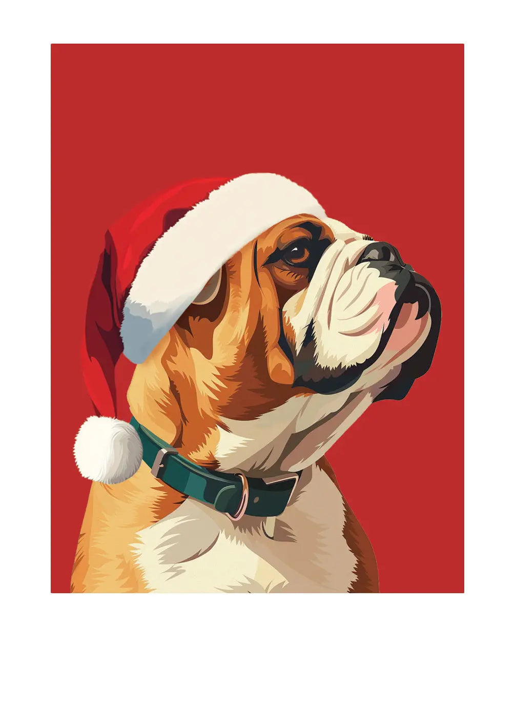 Holiday Bulldog Card - FreshCut Paper