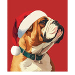 Holiday Bulldog Card - FreshCut Paper