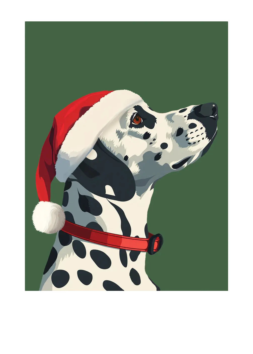 Holiday Dalmatian Card - FreshCut Paper