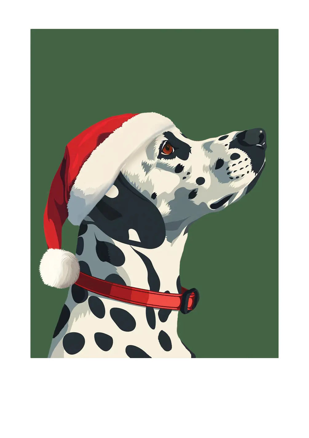 Holiday Dalmatian Card - FreshCut Paper