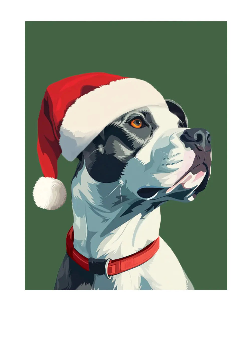 Holiday Pitbull Card - FreshCut Paper