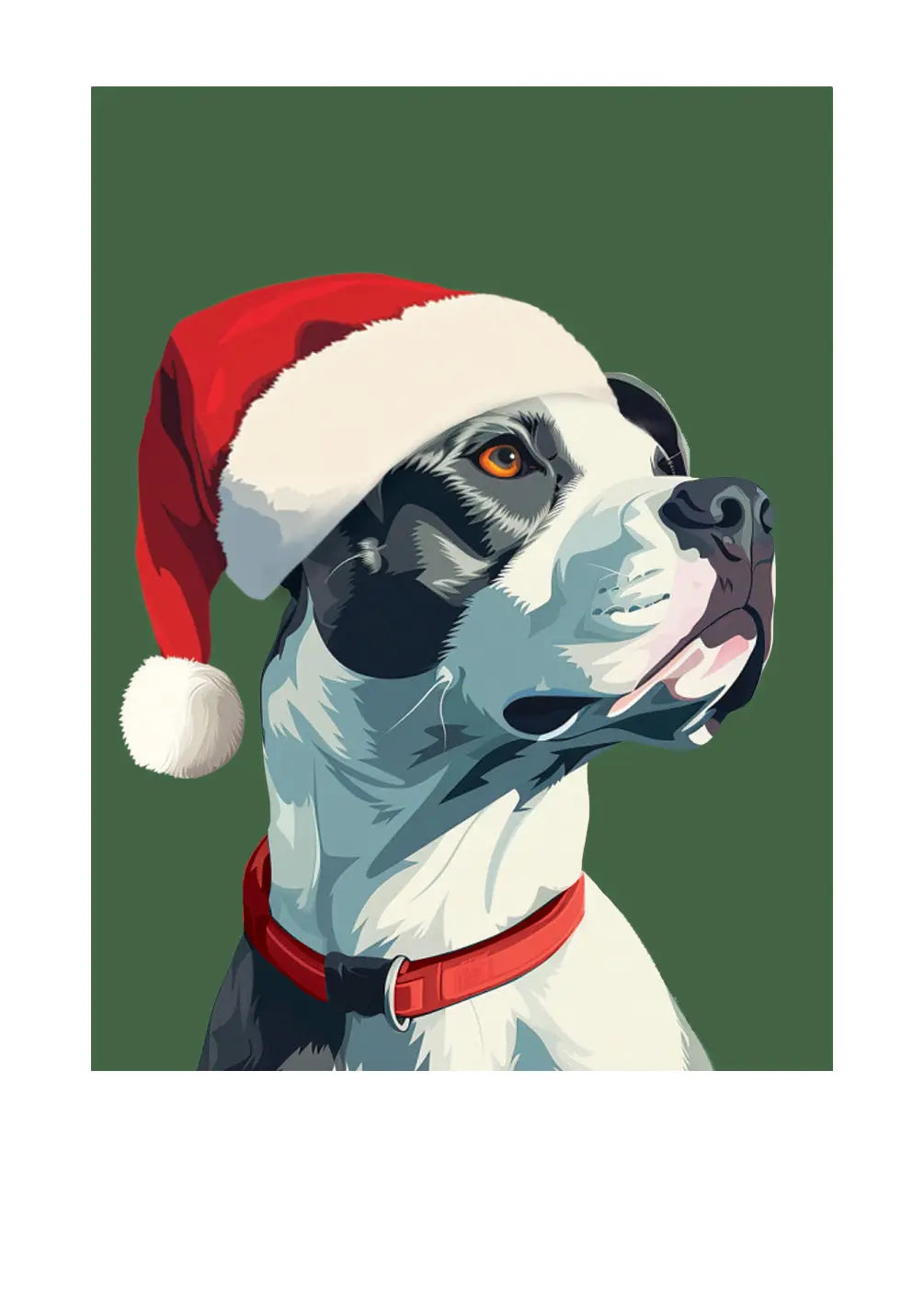 Holiday Pitbull Card - FreshCut Paper