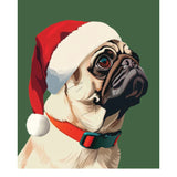 Holiday Pug Card - FreshCut Paper