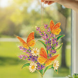 Lavender & Butterflies Suncatcher