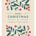 Merry Christmas and Happy New Years Card - FreshCut Paper