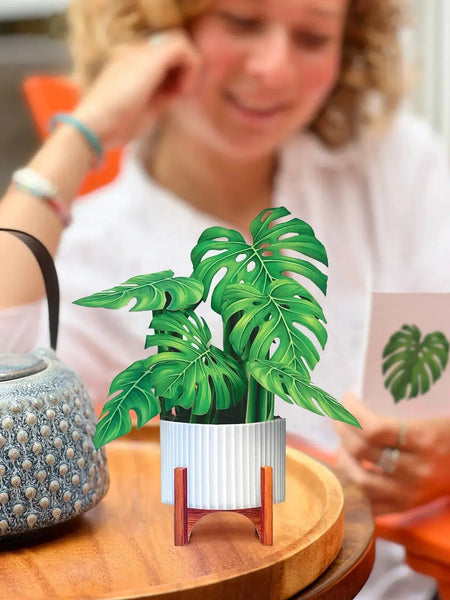 cupshe monstera Mini Monstera Pop-Up Card