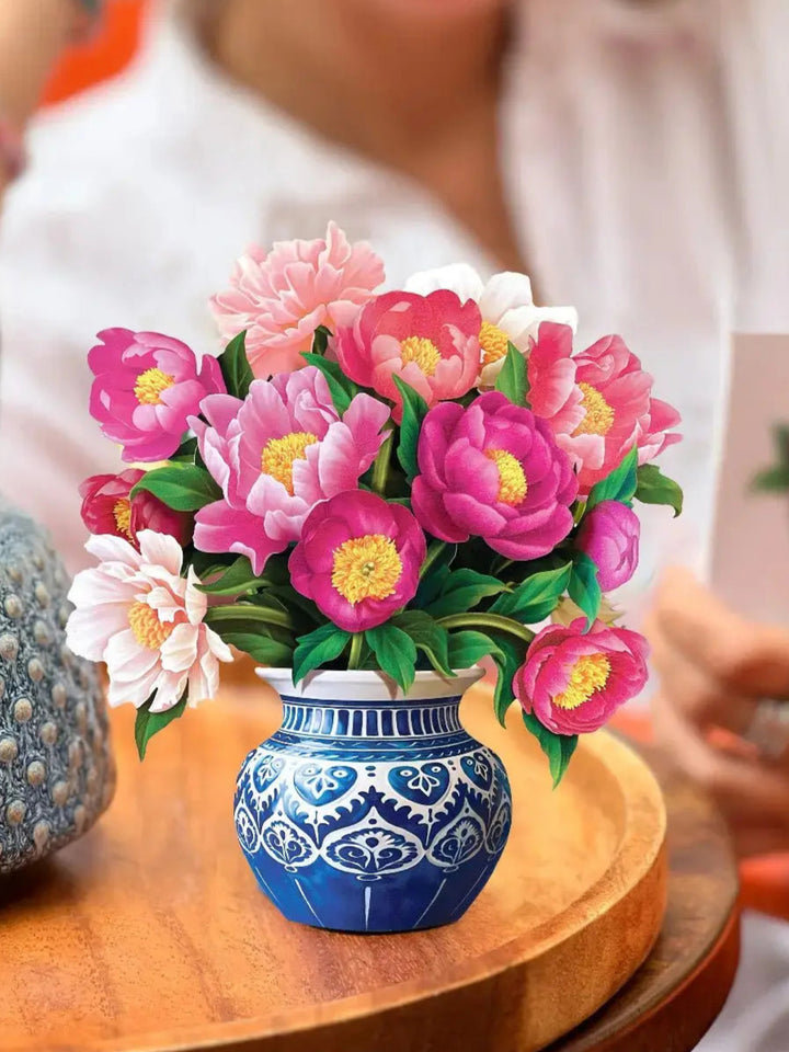 Beautiful spring popup 3d paper flowers freshcut paper