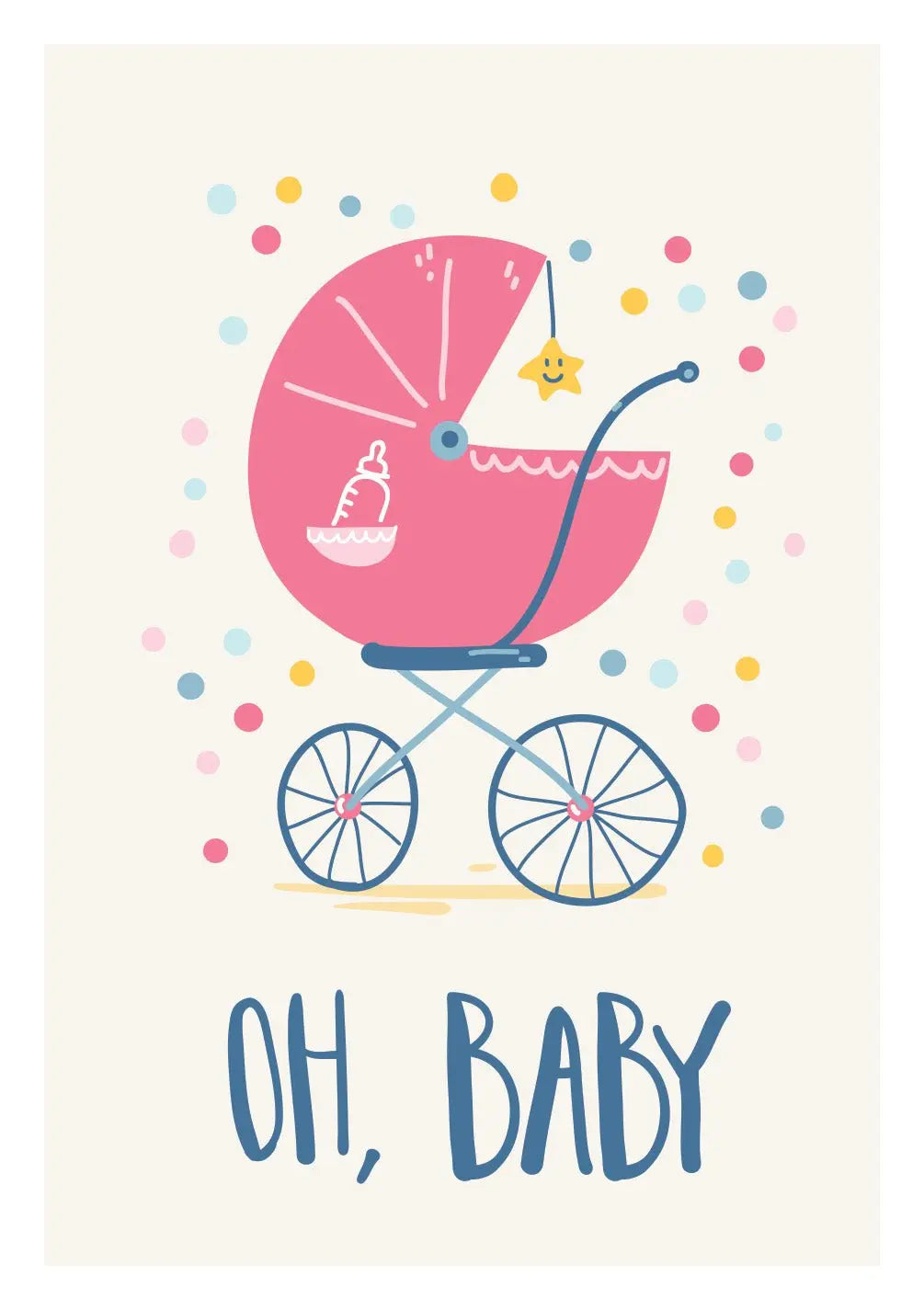 Oh Baby Card - FreshCut Paper