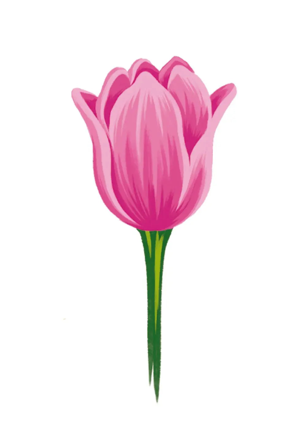 Pink Tulip Card - FreshCut Paper