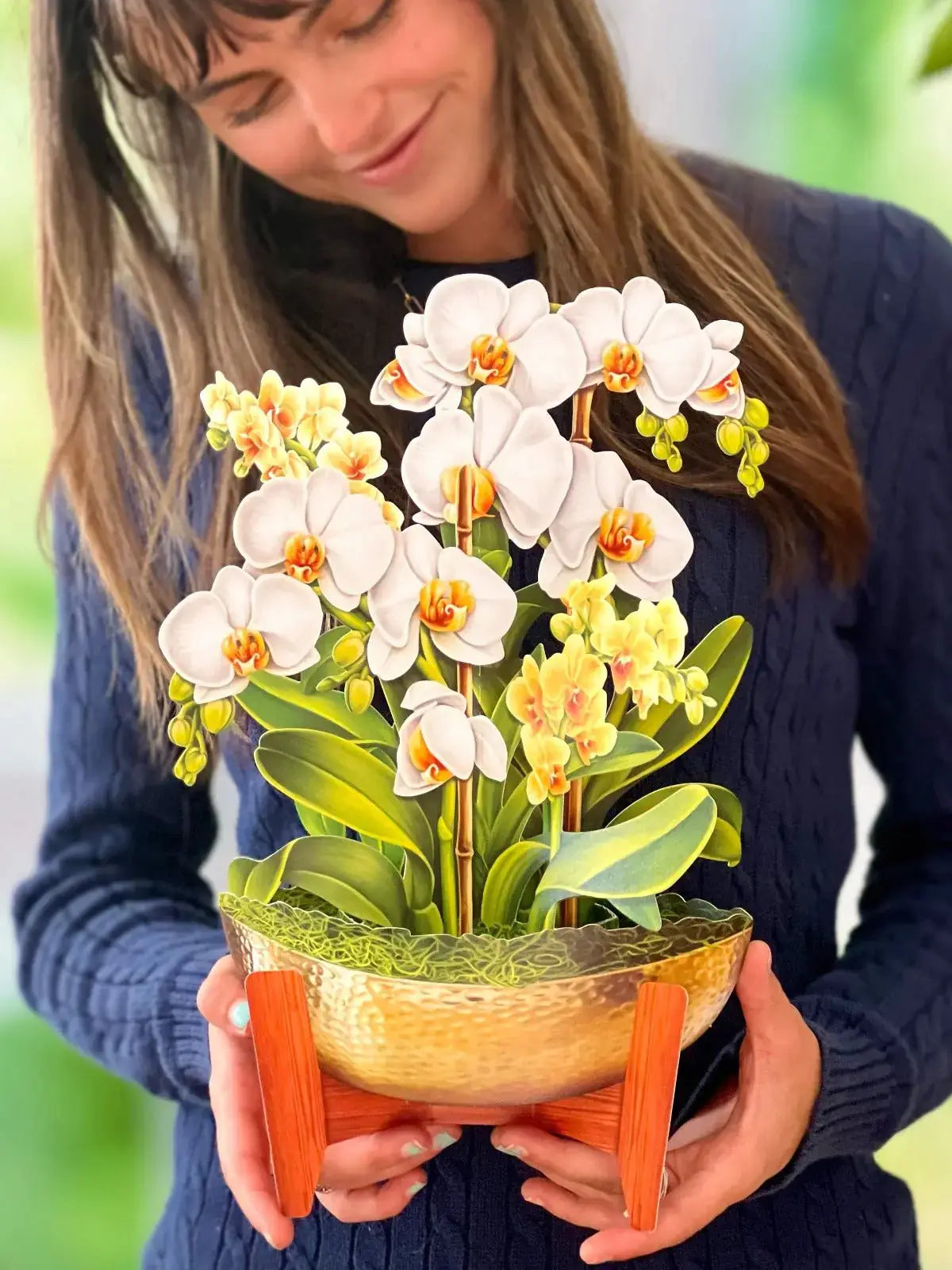 Serenity Orchid Paper Flower Bouquet | FreshCut Paper Elegance Serenity Orchid Paper Flower Bouquet | FreshCut Paper Elegance