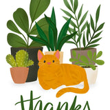 Thanks Cat Card - FreshCut Paper