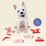 Holiday Westie Pop-Up Card FreshCut Paper