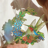 Hummingbird Oasis Suncatcher