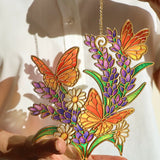 Lavender & Butterflies Suncatcher