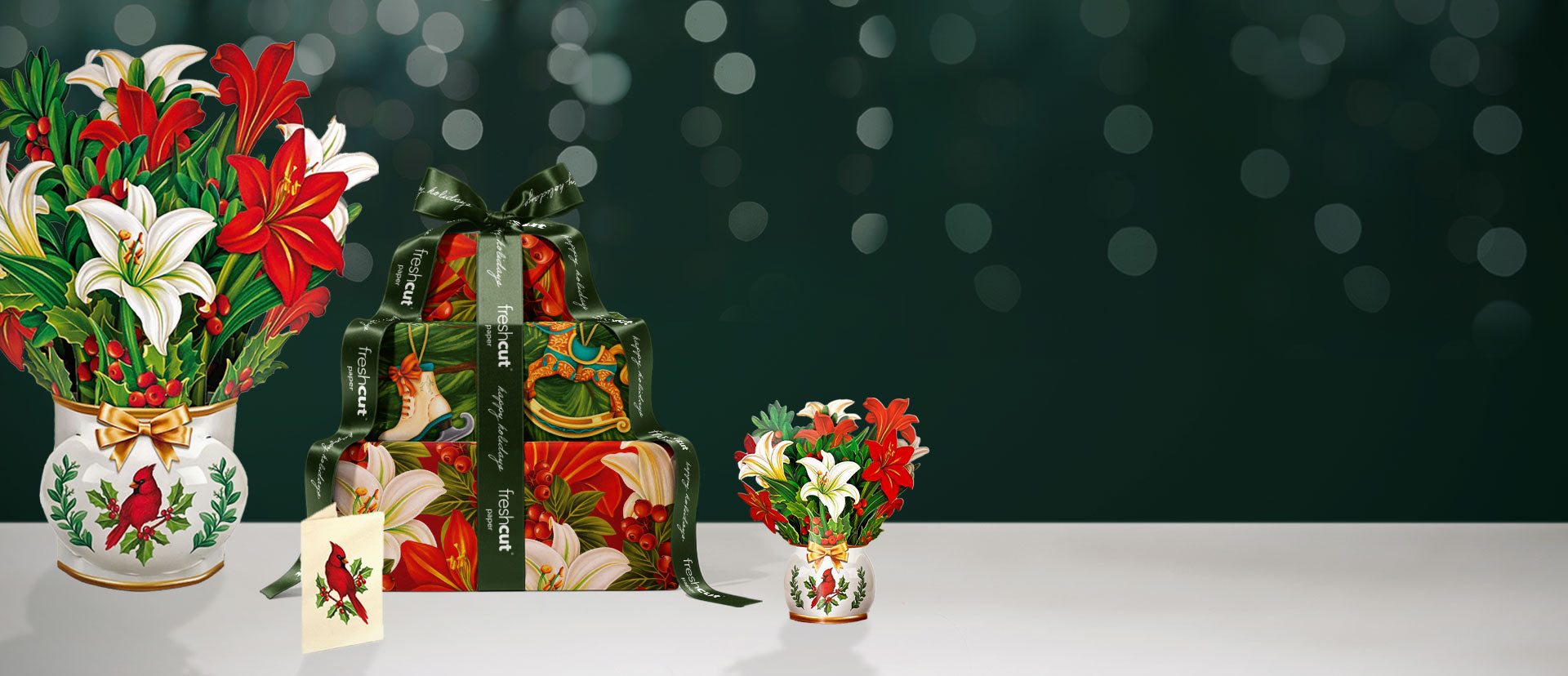 FreshCut Paper winter joy bouquets