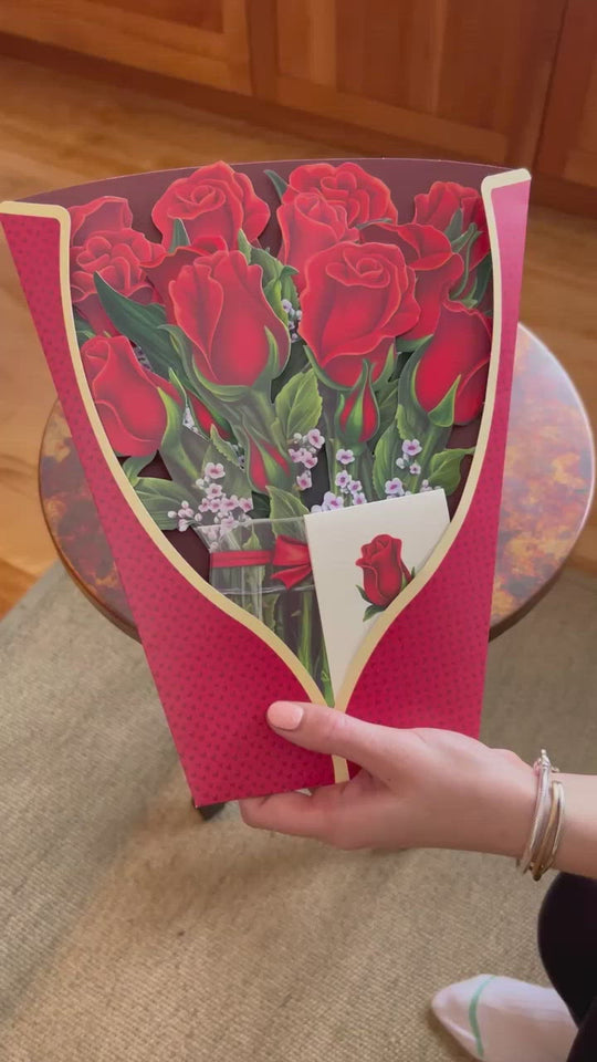 Watch our Red Roses unfold and "bloom" right in your hand. At FreshCut Paper our unique flower greeting cards never wilt, never fade and require no watering! Give them more than a card, give them a keepsake to remember. Send some FreshCut Paper Flowers Today!